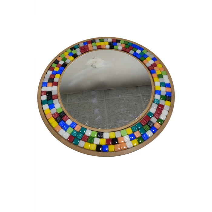 Aynalı Mozaik Daire Seti 30x30 cm | Yetişkin ve Çocuk Mozaik Etkinlik Ürünü | MDF Ayna Mozaik Boyama