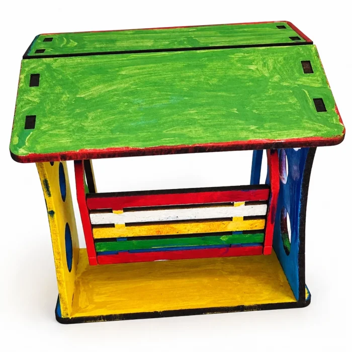 Ekonomik Boy Salıncak Boyama Seti | Çocuklar İçin Ahşap Boyama Etkinlik Ürünü | MDF Dekoratif Salıncak