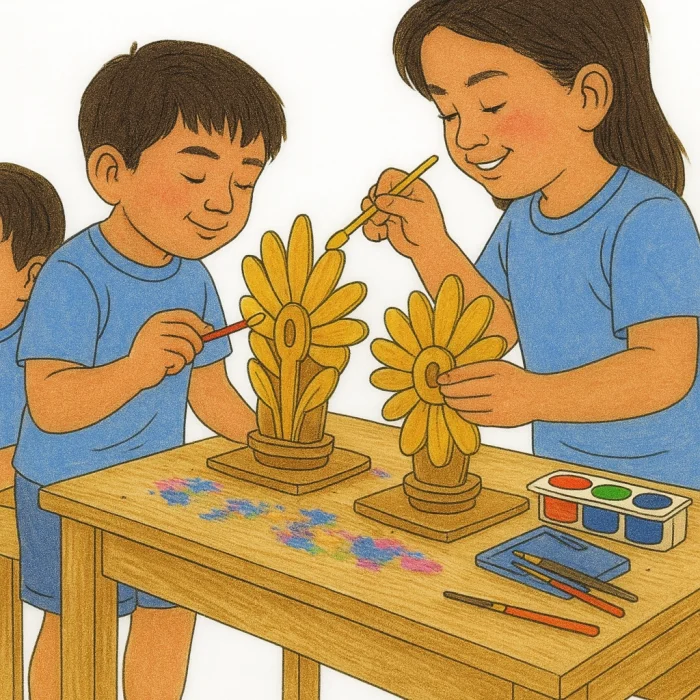 Kız Çocuk Artık Okuyorum Kitap Ayracı Boyama Seti | Çocuklar İçin Ahşap Boyama Etkinlik Ürünü | MDF Kitap Ayracı