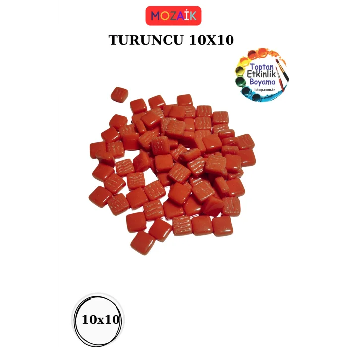 100 Gram Renk Mozaik Taş – 10X10 mm | Mozaik Atölye Seti | Cam Mozaik