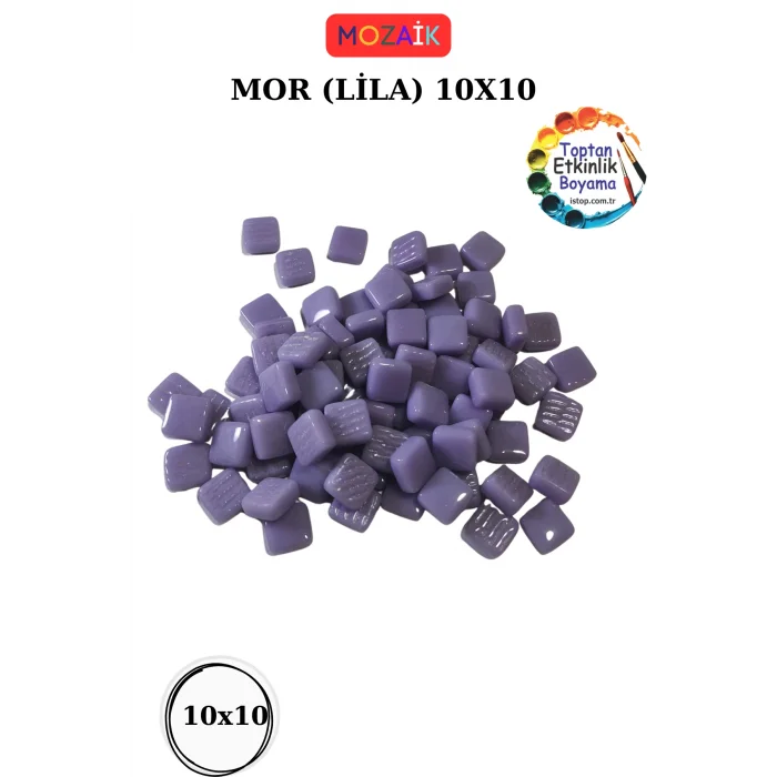200 Gram 10x10mm Mozaik Taş – | Mozaik Atölye Seti | Cam Mozaik