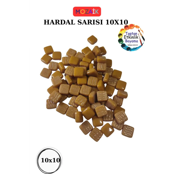 1 Kg Her Renk Mozaik Taş – 10X10 mm | Mozaik Atölye Seti | Cam Mozaik