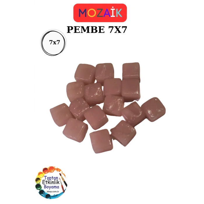 100 Gram Renkli Mozaik Seti – 7x7 mm Cam Mozaik| Çocuk Etkinlik ve Sanat Projeleri İçin