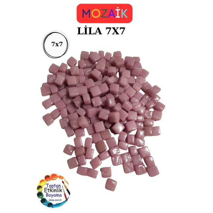 100 Gram Renkli Mozaik Seti – 7x7 mm Cam Mozaik| Çocuk Etkinlik ve Sanat Projeleri İçin