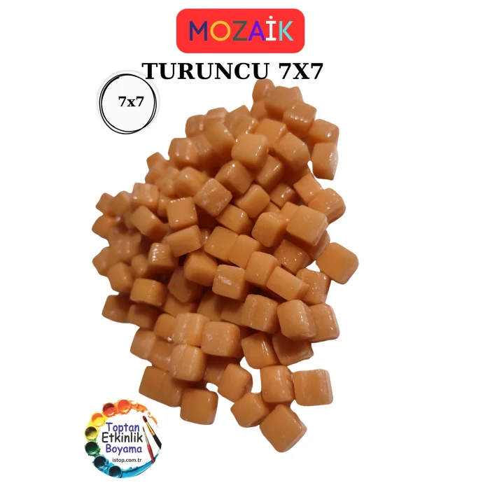 200 Gram Mozaik Taş – 7X7 mm | Mozaik Atölye Seti | Cam Mozaik