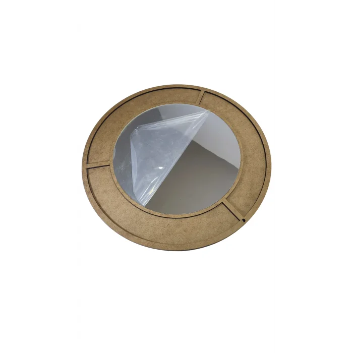 Aynalı Mozaik Daire Seti 29x29 cm | Yetişkin ve Çocuk Mozaik Etkinlik Ürünü | MDF Ayna Mozaik Boyama