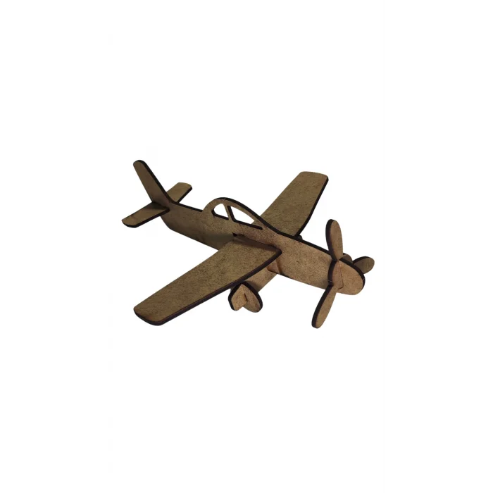 Ahşap Uçak Boyama Seti | Çocuklar İçin Uçak Maketi Boyama Etkinliği | MDF Boyama Ürünü