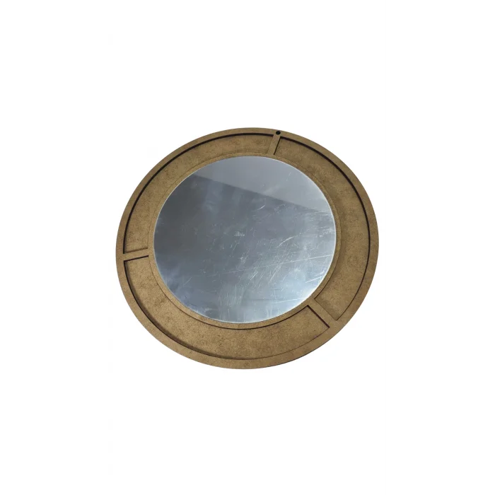 Aynalı Mozaik Daire Seti 23x23 cm | Çocuklar ve Yetişkinler İçin Mozaik Ayna Etkinlik Ürünü | MDF Mozaik Set