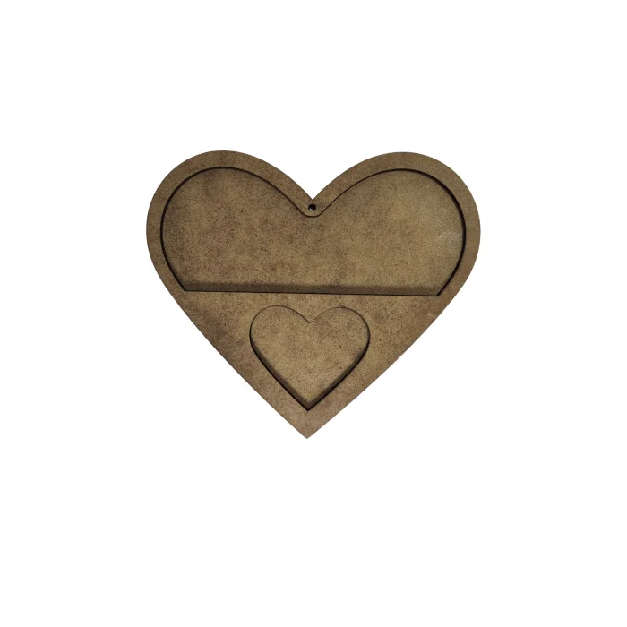 Ekonomik Kalp Mozaik Seti | Çocuklar İçin Eğitici Mozaik Etkinlik Ürünü | MDF Kalp Mozaik Boyama