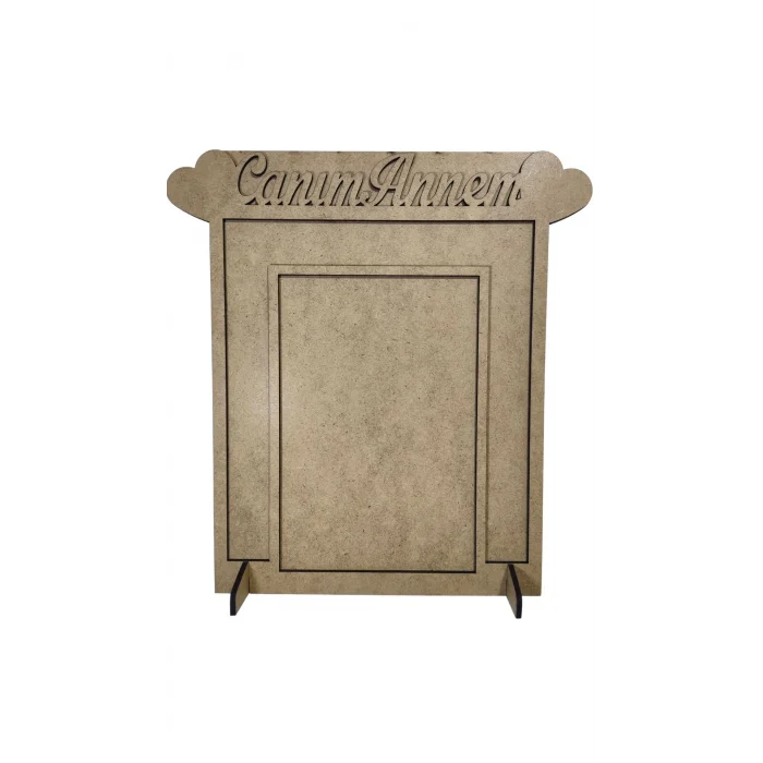 Büyük Boy Canım Annem Mozaik Çerçeve Seti | Anneler Günü Hediyelik Mozaik Etkinlik Ürünü | MDF Fotoğraf Çerçevesi