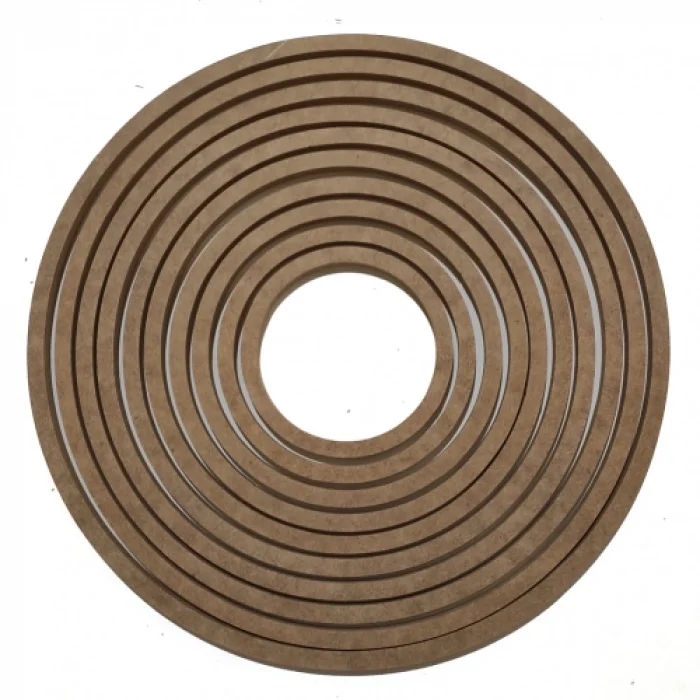 9lu Vidasız Ahşap Yuvarlak 3 Mm - 4 mm Kalınlıkta Kasnak, Düş Kapanı, Makrome Örgü Için Mdf Kasnak