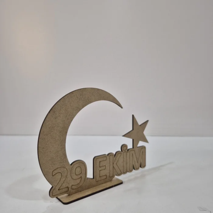 Ahşap Boyama 29 Ekim Cumhuriyet Seti | Bayrak ve Ay Yıldız Figürü | MDF Çocuk Atölyesi (TOPTAN)