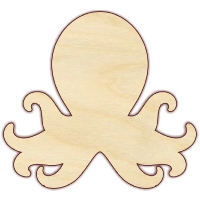 Ahşap Boyama Ahtapot