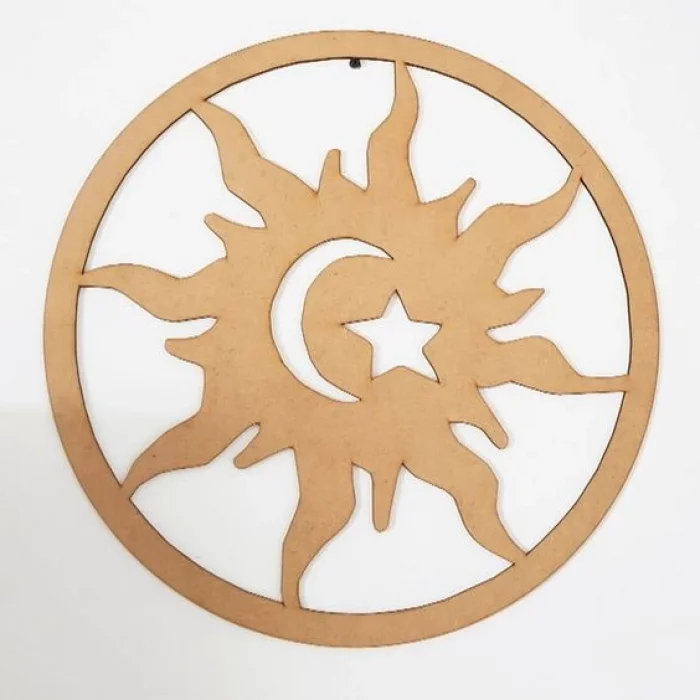 Ahşap Boyama Ay Yıldız
