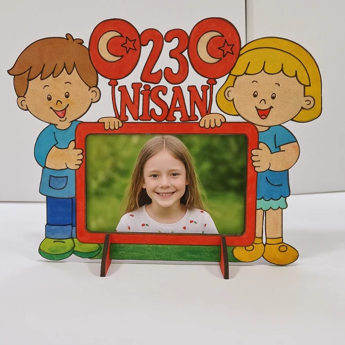 Ahşap Boyama Çerçeve Seti 2 | 23 Nisan Etkinlik Ürünü | MDF Çocuk Atölyesi (TOPTAN)