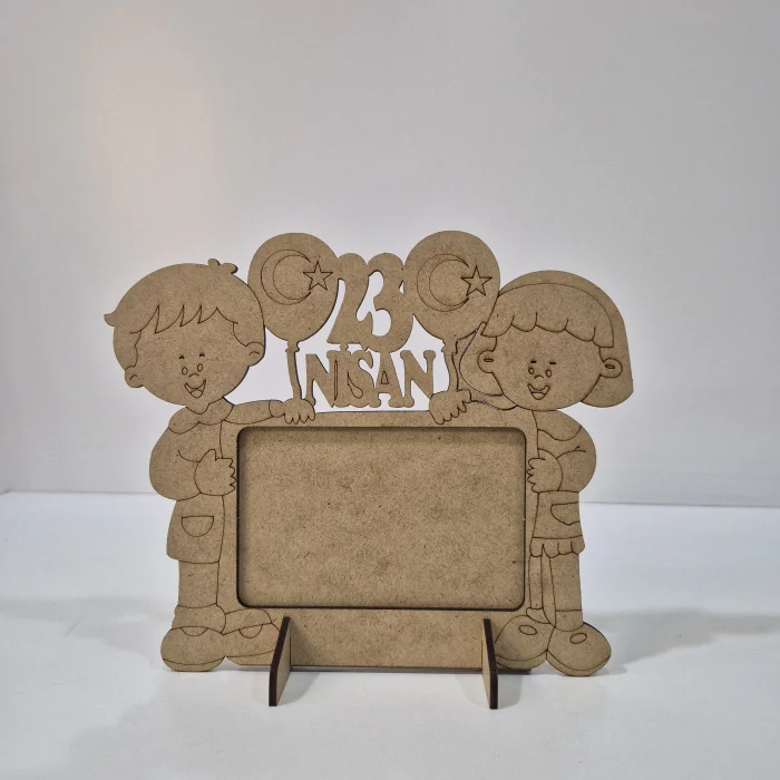 Ahşap Boyama Çerçeve Seti 2 | 23 Nisan Etkinlik Ürünü | MDF Çocuk Atölyesi (TOPTAN)