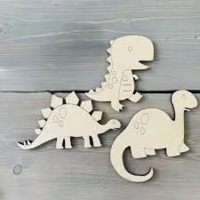 Ahşap Boyama Dinozorlar 2