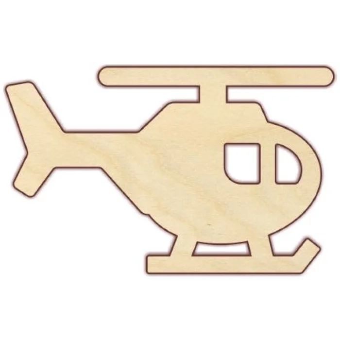 Ahşap Boyama Helikopter