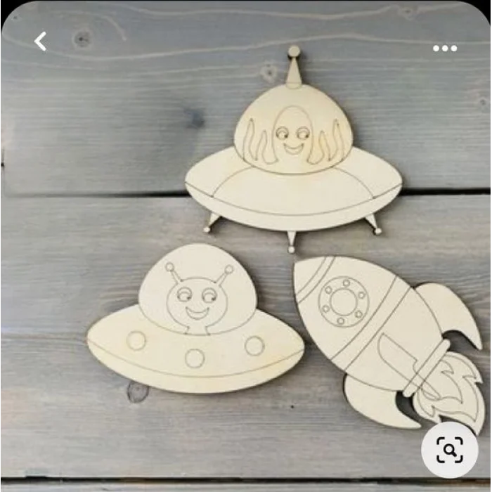 Ahşap Boyama Uzay Mekiği