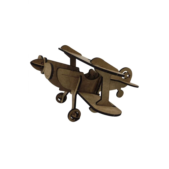 Ahşap Uçak Boyama Seti – 3D Demonte Boyanabilir Ahşap Uçak