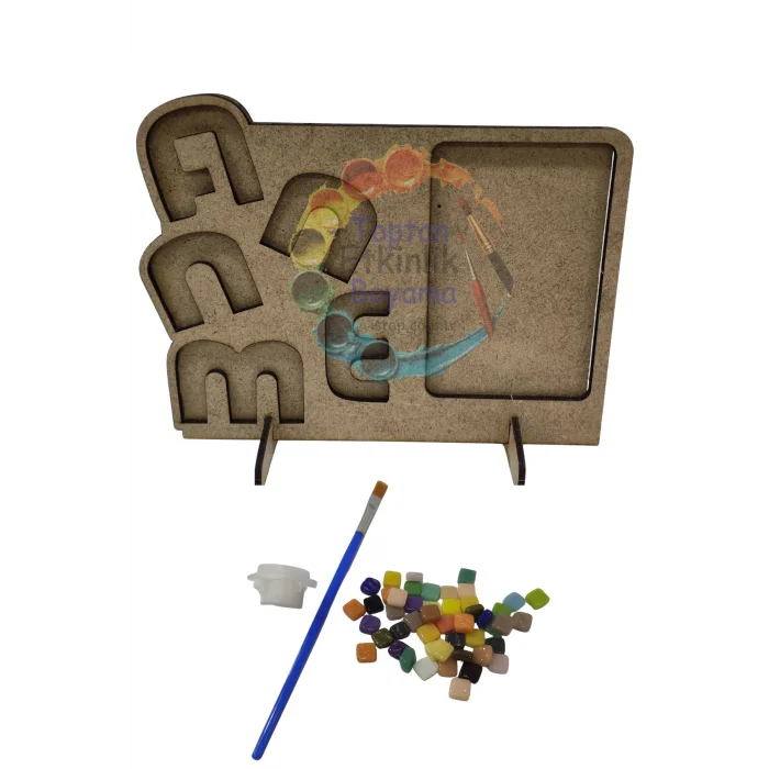 Annem Çerçeve Mozaik Seti – Anneler Günü Özel | MDF Mozaik Baz Mozaik Taş