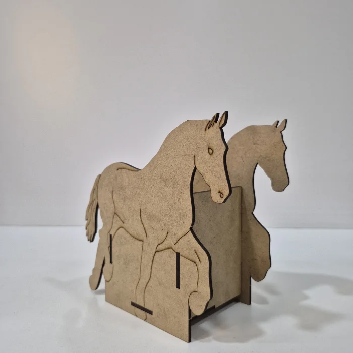 At Figürlü Kalemlik Ahşap Boyama Seti | Çocuklar İçin Eğitici ve Eğlenceli Boyama Etkinliği | MDF Etkinlik Ürünü (TOPTAN)