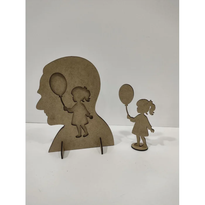 Atatürk ve Kız Çocuk Ahşap Boyama Seti – 23 Nisan Temalı (TOPTAN)