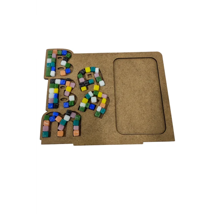 Babam Çerçeve Mozaik Seti – Babalar Günü Özel | MDF Mozaik Baz Mozaik Taş