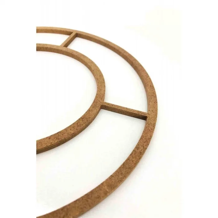 Bağlantılı Dekoratif MDF Kasnak - Bölmeli Çember MDF Kasnak - Dekoratif Çerçeve Kasnak MDF