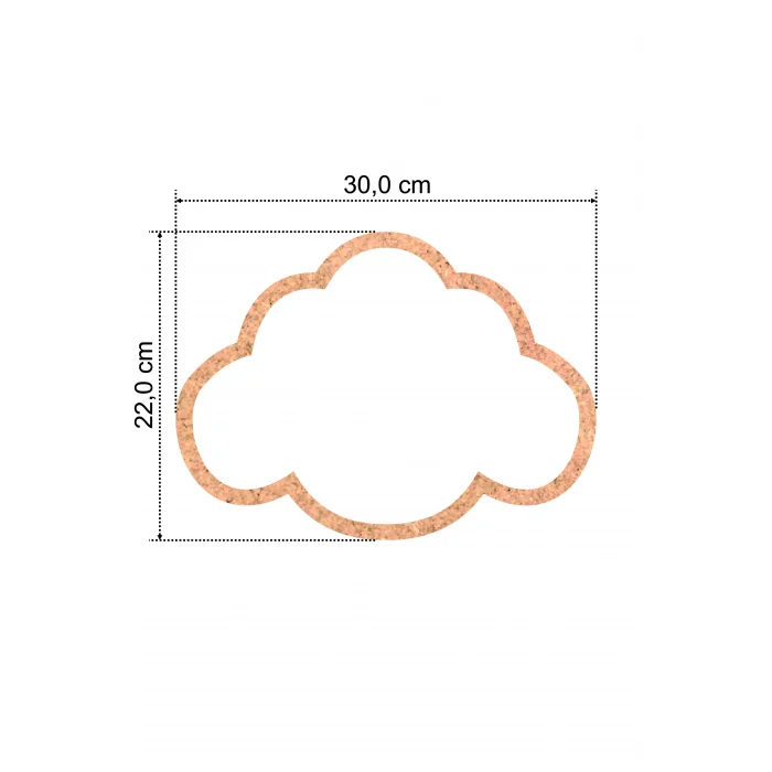 Bulut Şeklinde MDF Kasnak - 4 mm