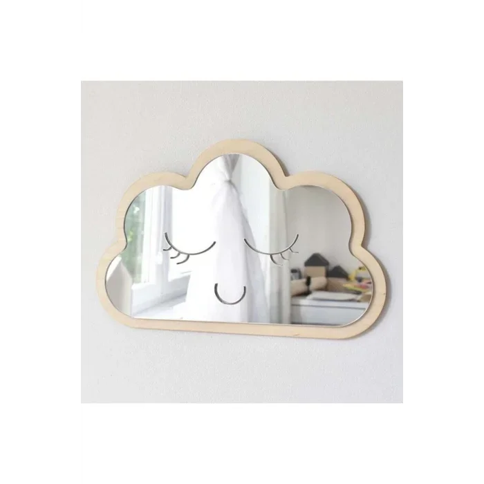 Bulut Yıldız Tavşan Mdf Pleksi Ayna Çocuk Odası Süsleri 3 Lü Set