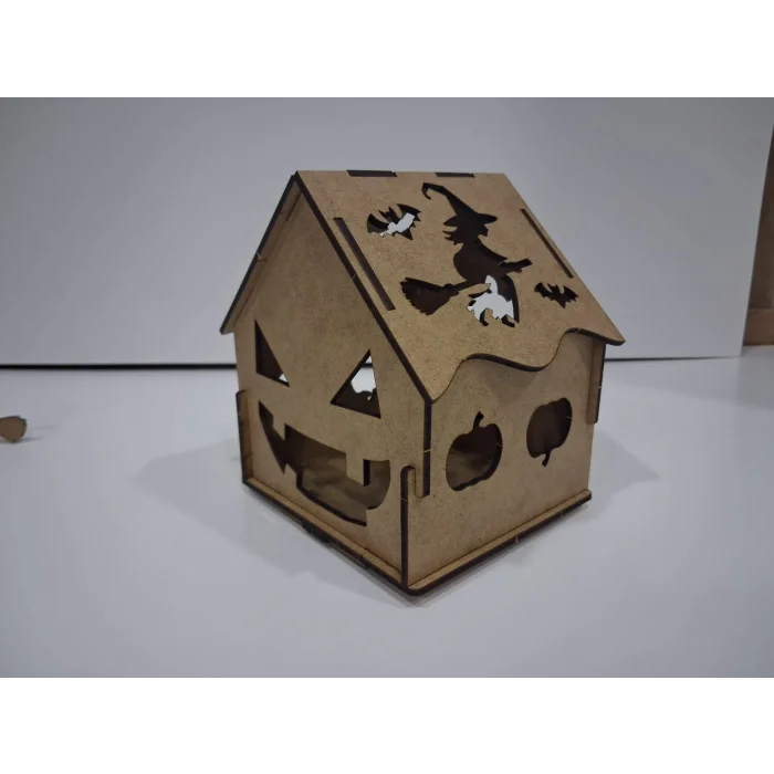 Cadılar Bayramı Halloween Ev – MDF Boyama ve Süsleme Seti | Etkinlik ve Sanat Çalışmalarına Uygun