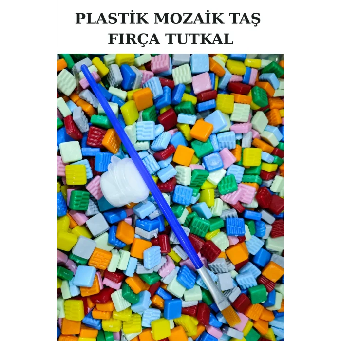 Canım Ailem Mozaik Çerçeve Seti | Aile Temalı Fotoğraf Çerçevesi Etkinlik Ürünü | MDF Mozaik Çerçeve