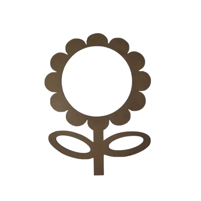 Çiçek Şeklinde MDF Kasnak Dekoratif Ürün - 4 mm