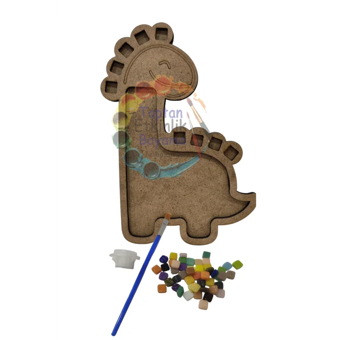 Dinazor Mozaik Yapma Seti | MDF Mozaik Baz | Mozaik Taş Etkinlik Ürünü