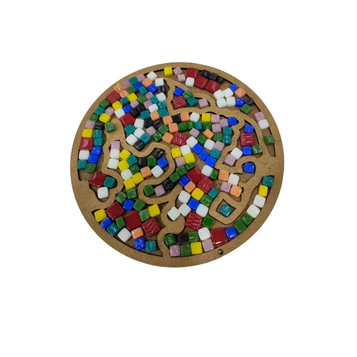 Dünya Mozaik Yapma Seti | MDF Mozaik Baz | Mozaik Taş Etkinlik Ürünü