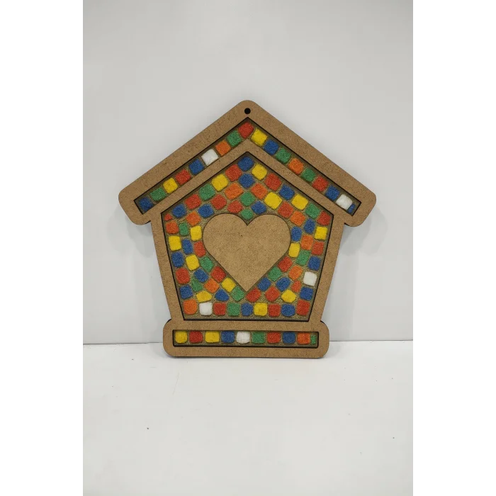 Ev Mozaik Yapma Seti | MDF Mozaik Baz | Mozaik Taş Etkinlik Ürünü