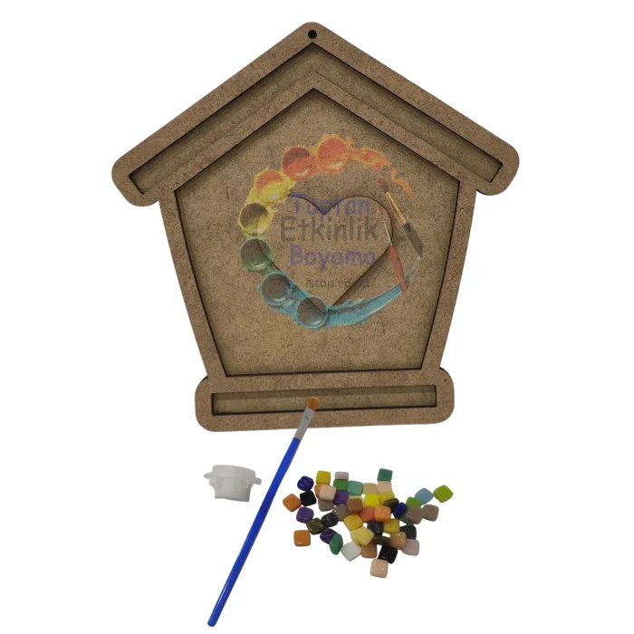 Ev Mozaik Yapma Seti | MDF Mozaik Baz | Mozaik Taş Etkinlik Ürünü