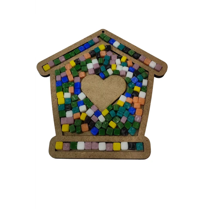 Ev Mozaik Yapma Seti | MDF Mozaik Baz | Mozaik Taş Etkinlik Ürünü