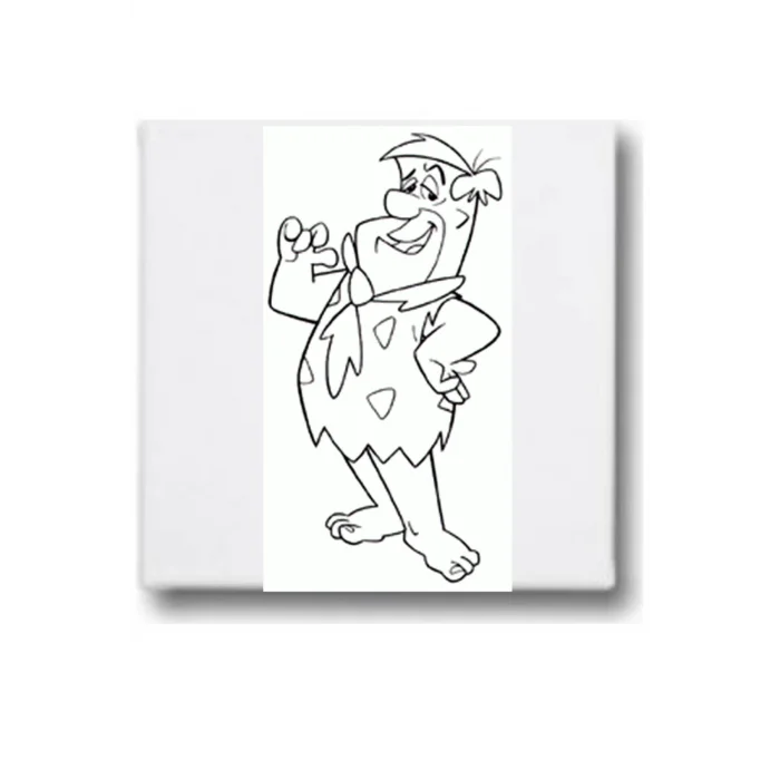 Fred Çakmaktaş | Taş Devri | Tuval Seti – Atölye Etkinlik 20x20 Tuval (6’lı Boya + Fırça Dahil)