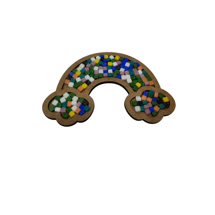 Bulut Mozaik Yapma Seti | MDF Mozaik Baz | Mozaik Taş Etkinlik Ürünü