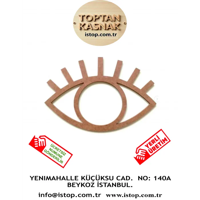 Göz Şeklinde MDF Kasnak - 4 mm