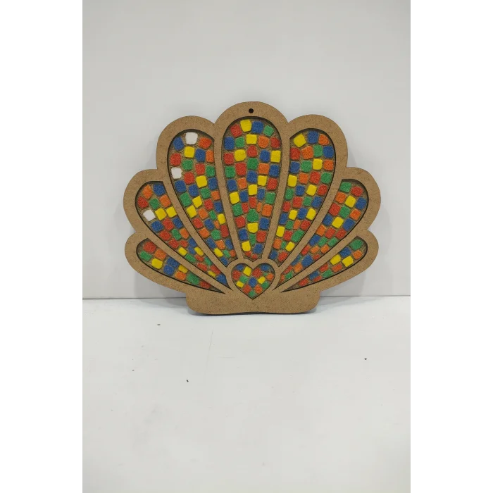 İstiridye Mozaik Yapma Seti | MDF Mozaik Baz | Mozaik Taş Etkinlik Ürünü