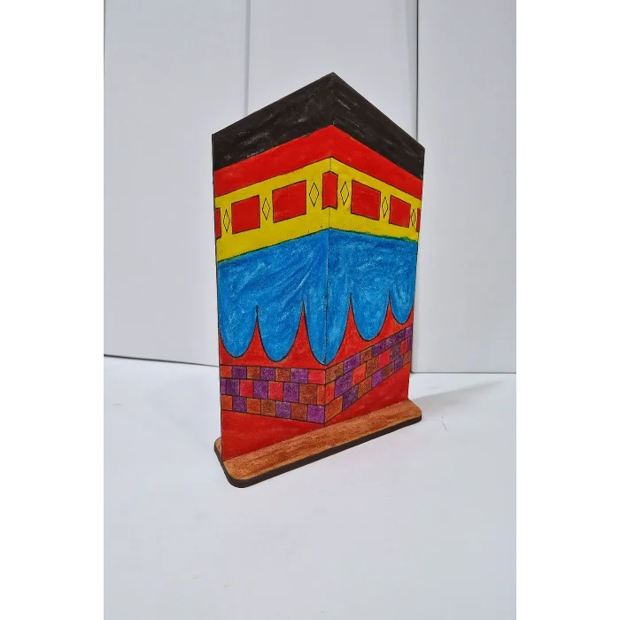 Kabe 2D Ahşap Boyama Seti | Çocuklar İçin Eğitici İslami Etkinlik | MDF Dini Boyama Ürünü (TOPTAN)