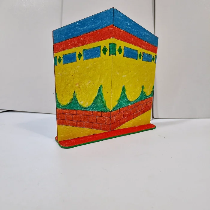 Kabe 2D Ahşap Boyama Seti | Çocuklar İçin Eğitici İslami Etkinlik | MDF Dini Boyama Ürünü (TOPTAN)