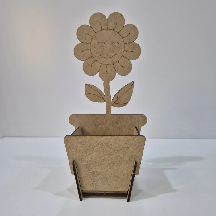 Kalemlik Saksı Ahşap Boyama Seti | Çocuklar İçin Eğlenceli ve Papatya Kalemlik Yapımı | MDF Hobi ve Atölye (TOPTAN)