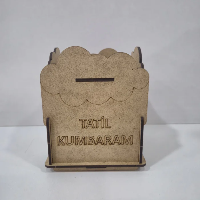 Karne Hediyesi Hedef Kumbara Ahşap Boyama Seti | Tatil Kumbara ve Tasarruf Etkinliği | MDF Kumbara (TOPTAN)