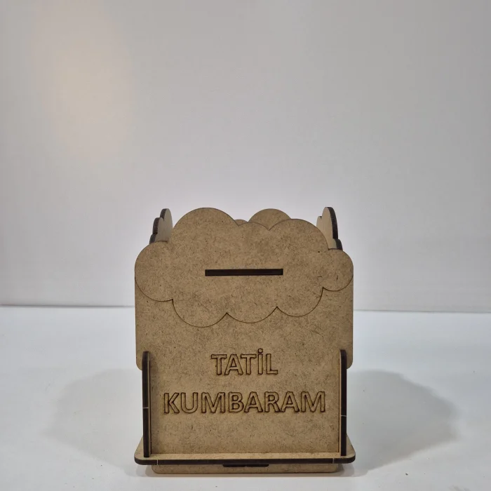 Karne Hediyesi Hedef Kumbara Ahşap Boyama Seti | Tatil Kumbara ve Tasarruf Etkinliği | MDF Kumbara (TOPTAN)