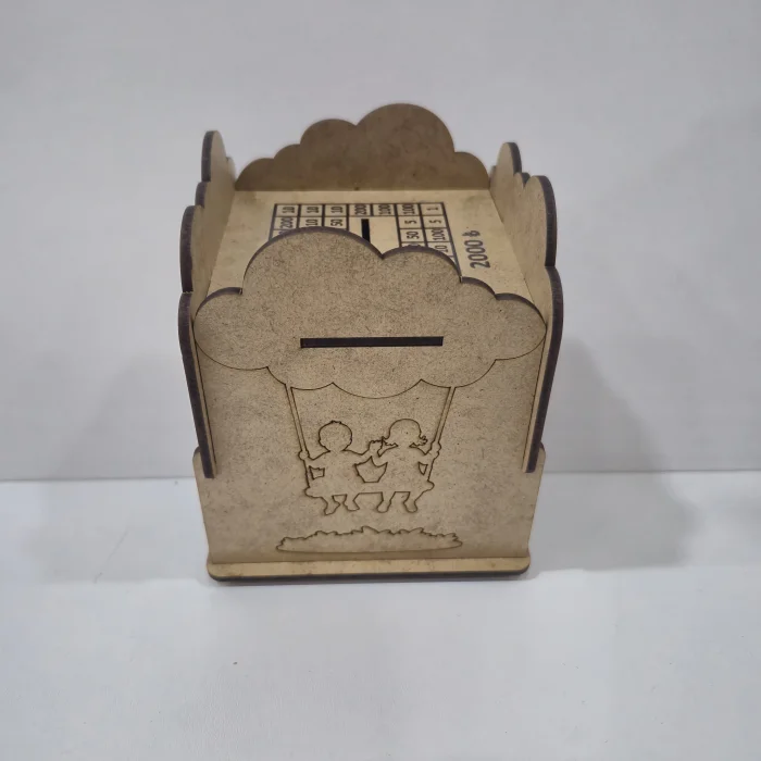 Karne Hediyesi Hedef Kumbara Ahşap Boyama Seti | Tatil Kumbara ve Tasarruf Etkinliği | MDF Kumbara (TOPTAN)