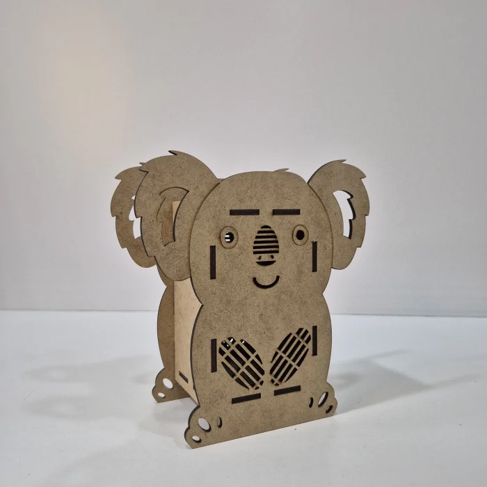 Koala Kumbara Ahşap Boyama Seti | Çocuklar İçin Eğitici MDF Etkinlik | Ahşap Kumbara (TOPTAN)